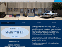 Tablet Screenshot of mainevilleoh.com